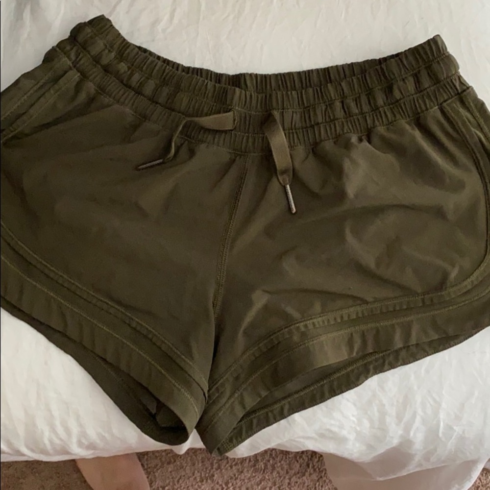 Green Lulu shorts